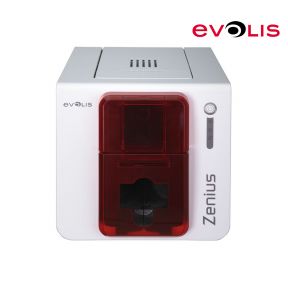 Evolis Zenius Expert Card Printer (Single Side, Smart & Contactless Enc, Red)