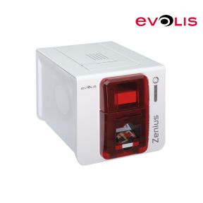 Evolis Zenius Expert Card Printer (Single Side, Mag Encoder, Ethernet, Red)