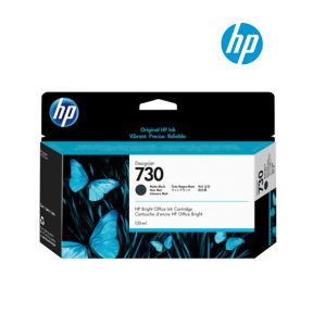 HP 730 130-ml Matte Black Ink Cartridge (P2V65A) for HP DesignJet T1700 44”, T1700 PostScript, T1700dr, T1700dr SP Printer
