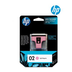 HP 02 Light Magenta Ink Cartridge (C8775WN) for HP Photosmart C5180, C7180, C6180, 3310, 3210, D7460, 8250, D7360, D7160, C6280, D7260, C7280, C8180 Printer