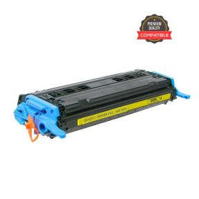 HP 124A (Q6002A) Yellow Compatible Laserjet Toner Cartridge For HP Color LaserJet 1600,2600, 2600n, 2605, 2605dn, 2605dtn, CM1015 MFP, CM1017 MFP Printers
