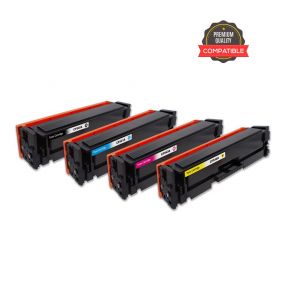 HP 203A 1 Set Compatible Toner | Black CF540A | Cyan CF541A | Yellow CF542A | Magenta CF543A For HP Color LaserJet Pro MFP M280nw, M254nw, MFP M281FDN,  MFP M281FDW Printers