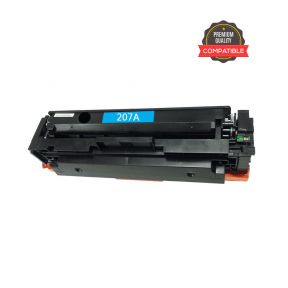 HP 207A No Chip Cyan Compatible Toner Cartridge (W2211A) For HP Color LaserJet Pro M255dw, M255nw, MFP M283fdn. MFP M283fdw, MFP M282nw All-In-One Printers