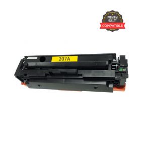 HP 207A No Chip Yellow Compatible Toner Cartridge (W2212A)  For HP Color LaserJet Pro M255dw, M255nw, MFP M283fdn. MFP M283fdw, MFP M282nw All-In-One Printers