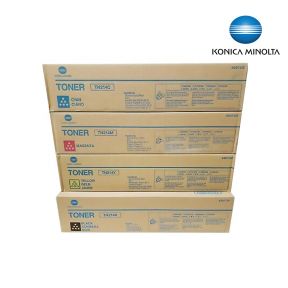 Konica Minolta TN214 Toner Cartridge 1 Set | Black | Colour| For Konica Minolta Bizhub C200, C210, C7720, C7721 Printers
