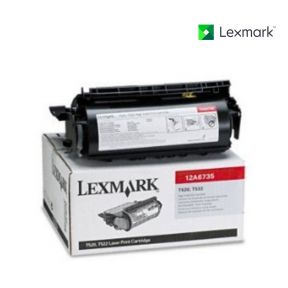 Lexmark 12A6735 Black Toner Cartridge For Lexmark T520,  Lexmark T520 SBE,  Lexmark T520DN,  Lexmark T520N,  Lexmark T520N SBE,  Lexmark T522,  Lexmark T522DN,  Lexmark T522N