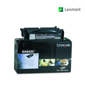 Lexmark 12A8420 Black Toner Cartridge For Lexmark T430,  Lexmark T430d,  Lexmark T430dn
