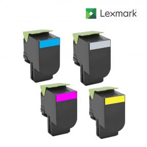 Lexmark 70C10K0-Black|70C10C0-Cyan|70C10Y0-Yellow|70C10M0-Magenta 1 Set Toner Cartridge For Lexmark CS310dn, Lexmark CS310n, Lexmark CS410dn, Lexmark CS410dtn, Lexmark CS410n, Lexmark CS510de, Lexmark CS510dte
