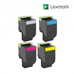 Lexmark 71B10K0-Black|71B10C0-Cyan|71B10Y0-Yellow|71B10M0-Magenta 1 Set Toner Standard Cartridge For Lexmark CS317dn, Lexmark CS417dn, Lexmark CS517de, Lexmark CX317dn, Lexmark CX417de, Lexmark CX517de Printers
