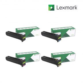 Lexmark 72K1XK0-Black|72K1XC0-Cyan|72K1XY0-Yellow|72K1XM0-Magenta 1 Set Toner Cartridge For Lexmark CS820de, Lexmark CS820dte,Lexmark CS820dtfe