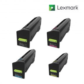 Lexmark 82K1UK0-Black|82K1UC0-Cyan|82K1UY0-Yellow|82K1UM0-Magenta 1 Set Toner Standard Cartridge For Lexmark CX860de, Lexmark CX860dte, Lexmark CX860dtfe