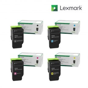 Lexmark C2310K0-Black|C2310C0-Cyan|C2310Y0-Yellow|C2310M0-Magenta 1 Set Toner Standard Cartridge For Lexmark C2325, Lexmark C2325dw, Lexmark C2425, Lexmark C2425dw, Lexmark C2535,Lexmark C2535dw, Lexmark C2640 Printers