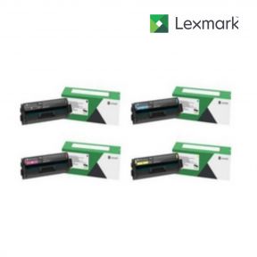 Lexmark C331HK0-Black|C331HC0-Cyan|C331HY0-Yellow|C331HM0-Magenta 1 Set Standard Toner Cartridge For Lexmark C3226adwe, Lexmark C3226dw, Lexmark C3326dw, Lexmark MC3326adwe, Lexmark MC3326i Printers