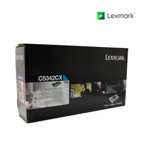 Lexmark C5342CX Cyan Toner Cartridge For  Lexmark C534, Lexmark C534dn, Lexmark C534dtn, Lexmark C534n