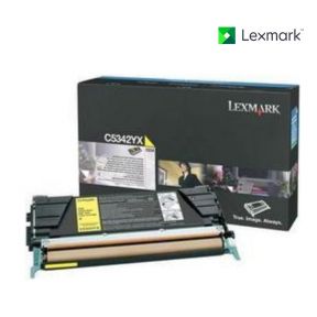 Lexmark C5342YX Yellow Toner Cartridge For  Lexmark C534, Lexmark C534dn, Lexmark C534dtn, Lexmark C534n