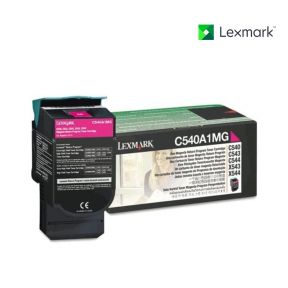 Lexmark C540A1MG Magenta Toner Cartridge For Lexmark C540 dw,  Lexmark C540n,  Lexmark C543,  Lexmark C543dn,  Lexmark C544dn,  Lexmark C544dtn,  Lexmark C544dw,  Lexmark C544n,  Lexmark C546dtn