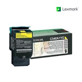 Lexmark C540A1YG Yellow Toner Cartridge For Lexmark C540 dw,  Lexmark C540n,  Lexmark C543,  Lexmark C543dn,  Lexmark C544dn,  Lexmark C544dtn,  Lexmark C544dw,  Lexmark C544n,  Lexmark C546dtn