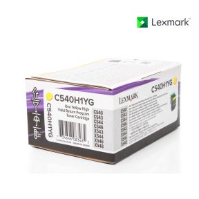 Lexmark C540H1YG Yellow Toner Cartridge For Lexmark C540 dw , Lexmark C540n,  Lexmark C543,  Lexmark C543dn,  Lexmark C544dn,  Lexmark C544dtn,  Lexmark C544dw,  Lexmark C544n,  Lexmark C546dtn