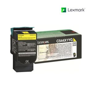 Lexmark C544X1YG Yellow Toner Cartridge For Lexmark C544dn,  Lexmark C544dtn,  Lexmark C544dw,  Lexmark C544n,  Lexmark C546dtn,  Lexmark X544dn,  Lexmark X544dn MFP