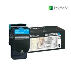 Lexmark C544X2CG Cyan Toner Cartridge  For Lexmark C544dn,  Lexmark C544dtn,  Lexmark C544dw,  Lexmark C544n,  Lexmark C546dtn,  Lexmark X544dn,  Lexmark X544dn MFP