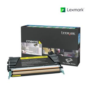 Lexmark C736H1YG Yellow Toner Cartridge For Lexmark C736dn,  Lexmark C736dtn , Lexmark C736N,  Lexmark X736de , Lexmark X736de MFP , Lexmark X738de , Lexmark X738de MFP , Lexmark X738dte , Lexmark X746de , Lexmark XS736de