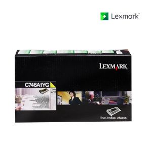 Lexmark C746A1YG Yellow Toner Cartridge For Lexmark C746dn, Lexmark C746dtn, Lexmark C746n, Lexmark C748de, Lexmark C748dte, Lexmark C748e