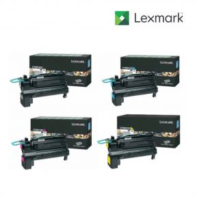 Lexmark C792X1KG-Black|C792X1CG-Cyan|C792X1YG-Yellow|C792X1MG-Magenta 1 Set Standard Toner Cartridge For  Lexmark C792de, Lexmark C792dhe, Lexmark C792dte, Lexmark C792e, Lexmark CS796de