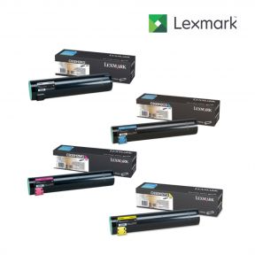 Lexmark C930H2KG-Black|C930H2CG-Cyan|C930H2MG-Magenta|C930H2YG-Yellow 1 Set Standard Toner Cartridge For  Lexmark C935dn, Lexmark C935dtn, Lexmark C935dttn, Lexmark C935hdn