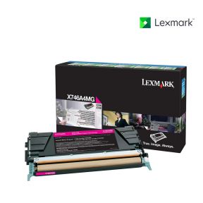Lexmark X746A1MG Magenta Toner Cartridge For  Lexmark X746de, Lexmark X748de, Lexmark X748dte