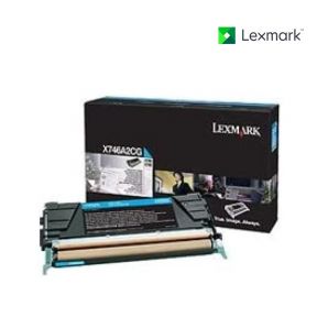 Lexmark X746A2CG Cyan Toner Cartridge For Lexmark X746de, Lexmark X748de, Lexmark X748dte