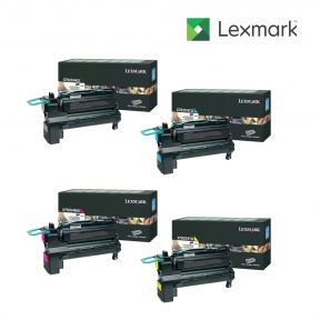 Lexmark X792X4KG-Black|X792X4CG-Cyan|X792X4MG-Magenta|X792X4YG-Yellow 1 Set Toner Standard Cartridge For Lexmark X792de, Lexmark X792dte, Lexmark X792dtfe, Lexmark X792dtme, Lexmark X792dtpe, Lexmark X792dtse Printers