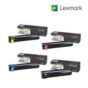 LexmarkX945X2KG-Black|X945X2CG-Cyan|X945X2YG-Yellow|X945X2MG-Magenta 1 Set Standard Toner Cartridge For Lexmark X940E,  Lexmark X945E,  Lexmark X945e MFP,  Lexmark XC940 e,  Lexmark XC945 e