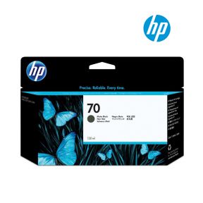 HP 70 130-ml Matte Black Ink Cartridge (C9448A) for HP DesignJet Z3200 44-in, Z2100 24-in, Z5400 44-in, Z3200 24-in, Z3200 24-in, Z2100 24-in, Z2100 44-in, Z2100 44-in, Z2100 44-in, Z3200 44-in, Z5200 44-in Printer