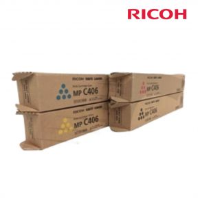 Ricoh C406  1 Set Original Toner | Black | Color | For MP C406 Printer