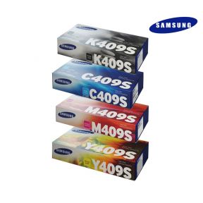 Samsung CLT-409s Toner Cartridge 1 Set | Black | Colour| For Samsung CLP-360, CLP-365, CLP-365W,  CLX-3300,  CLX-3305, CLX-3305FN, CLX-3305FW, CLX-3305W, Xpress SL-C410W, Xpress SL-C460FW, Xpress SL-C460FW, Xpress SL-C460W Printers