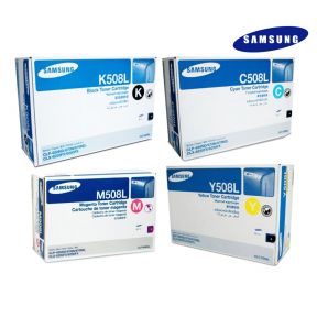 Samsung CLT-508L Toner Cartridge 1 Set | Black | Colour| For Samsung CLP 620ND, 670N, 670ND, 6220FX, 6250FX Printers