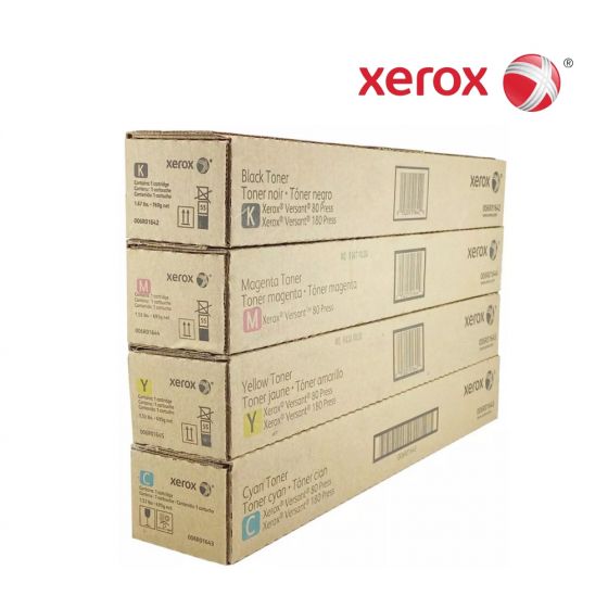 Xerox 006R01642-Black|006R01643-Cyan|006R01644-Magenta|006R01645-Yellow Standard Toner Cartridge For Xerox Versant 80 Press,  Xerox Versant V180