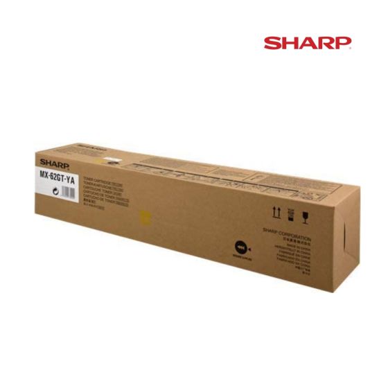  Sharp MX62NTYA Yellow Toner Cartridge For  Sharp MX-6240N, Sharp MX-6580N, Sharp MX-7040N, Sharp MX-7580N