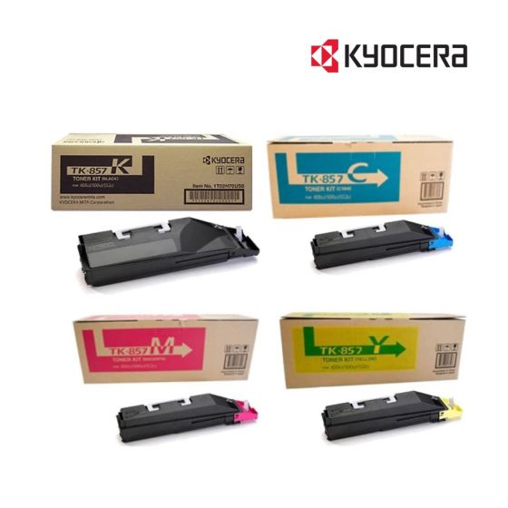  Kyocera TK857 Toner Cartridge Set For Kyocera TASKalfa 400ci,  Kyocera TASKalfa 500ci,  Kyocera TASKalfa 552ci