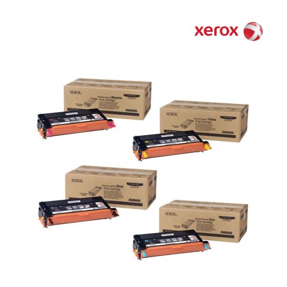  Xerox 113R00722-Black|113R00719-Cyan|113R00721-Yellow|113R00720-Magenta Toner Cartridge Set For Xerox Phaser 6180DN , Xerox Phaser 6180MFP,  Xerox Phaser 6180MFPD , Xerox Phaser 6180MFPN,  Xerox Phaser 6180N
