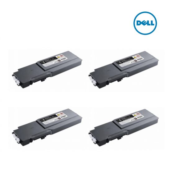 Dell 331-8429-Black|84JJX-Cyan|8JHXC-Magenta|KGGK4-Yellow Toner Cartridge For Dell C3760dn,  Dell C3760n,  Dell C3765dnf,  Dell C3765dnf MFP