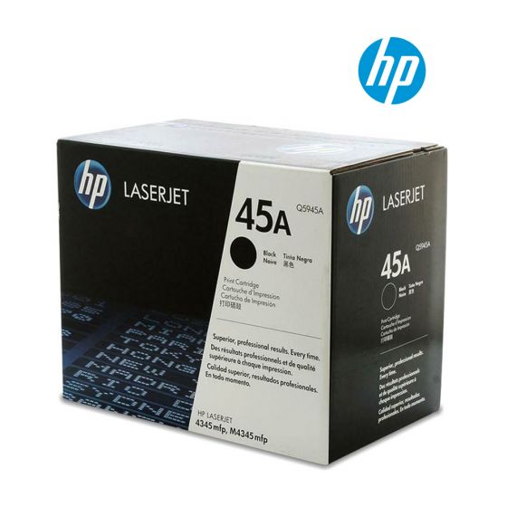HP 45A (Q5945A) Black Original LaserJet Toner Cartridge For HP LaserJet 4345, 4345x, 4345xm, 4345xs, M4345, M4345x, M4345x, M4345xs Printers 