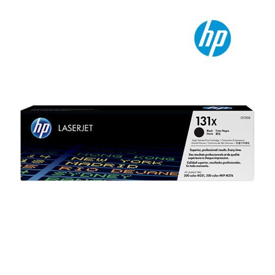 HP 131X (CF210X) High Yield Black Original Laserjet Toner Cartridge For HP LaserJet Pro 200 color MFP M276nw,  M251nw Printers