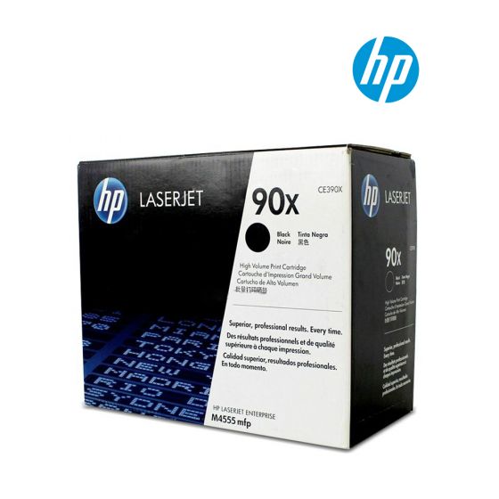 HP 90X (CE390X) Black Original Laserjet Toner Cartridge For HP LaserJet Enterprise 600, M601dn,  M601n, M602dn,  M602n, M602x,  M603dn, M603n, M603xh, M601m, M602m, M4555MFP, M4555fMFP,  M4555fskmMFP,  M4555hMFP Printers