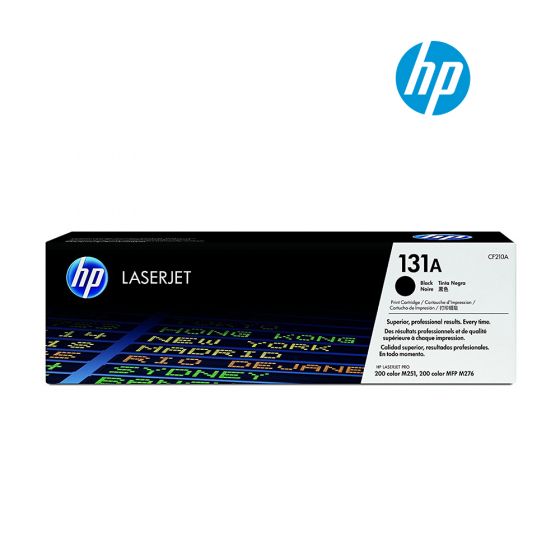 HP 131A Black Original Laserjet Toner Cartridge  (CF210A) For HP LaserJet Pro 200 color MFP M276nw, M251nw Printers