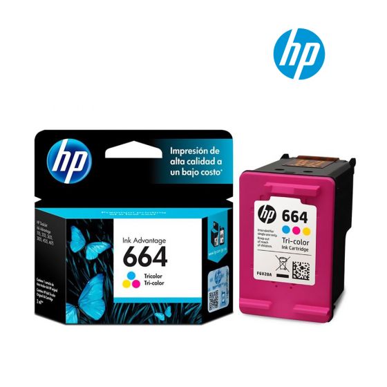 HP 664 Tri-Color Original Ink Cartridge (F6V28AL) for HP DeskJet Ink Advantage 1115, 2136, 3636, 3836, 4536, 4676 All-in-One Printer