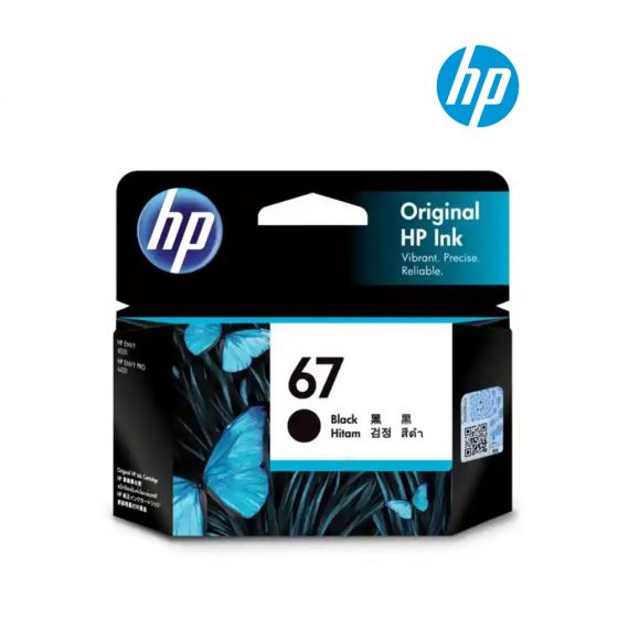 HP 67 Black Ink Cartridge (3YM56AN) for HP Envy 6020, Pro 6420 Printer