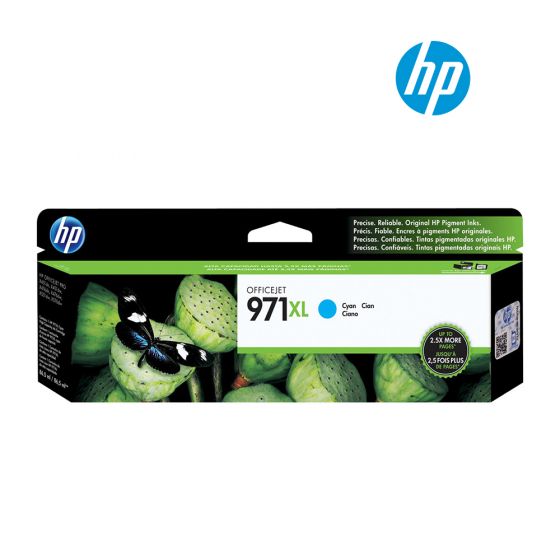 HP 971XL High Yield Cyan Original Ink Cartridge for HP Officejet Pro X451dw, X476dw, X551dw, X576dw Printer