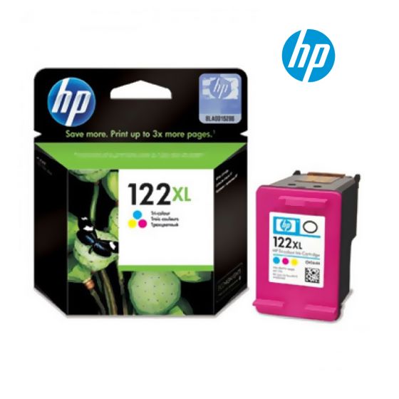 HP 122XL Tri-color Ink Cartridge (CH564HL) for HP Deskjet 1000, 2000, 2050, 3000, 3050 Printer