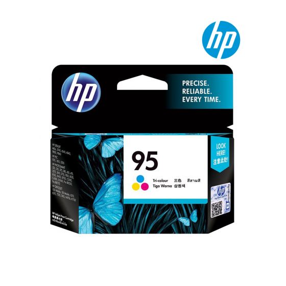 HP 95 Tri-Color Ink Cartridge (C8766W) For HP Photosmart D5160, C4180, 8050, D5069, 2575, Deskjet D4160, 6988, 6988dt, 6940, 5940, Officejet 6310, H470b, H470wbt, 150, 100 Printer